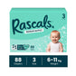 Rascals Premium Baby Diapers - Comfortable & Leak-Proof Diaper for Babies - Soft & Gentle Diapers Size 1 to size 7 - Jumbo Box