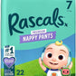 Rascals Premium Cocomelon Themed Baby Diapers Pant - Ultra Absorbent & Leak Protection Diapers Pant Size 4-360 Flex Waistband Diaper Pant
