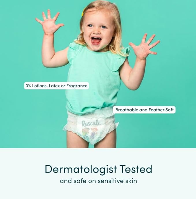 Rascals Premium Cocomelon Themed Baby Diapers Pant - Ultra Absorbent & Leak Protection Diapers Pant Size 4-360 Flex Waistband Diaper Pant