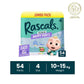 Rascals Cocomelon Edition Training Diaper Pants, Jumbo Pack, Size 4, 10-15 kg, 54 Count.