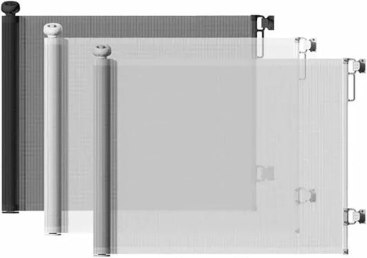 Retractable Baby Safety Gate| Roll - Up Stair & Door Gate for Babies, Dogs & Pets | ‎135 x 135 x 86 cm - Adenzo Comfies