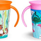 Munchkin Miracle 360 Wildlove Trainer Cup, 6 Oz, 2 Pack, Tiger/Rhino
