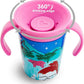 Munchkin Miracle 360 Wildlove Trainer Cup, 6 Oz, 2 Pack, Tiger/Rhino