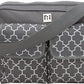 Ryco Willow Premium Baby Nursery Diaper Bag – Stylish Grey Large Capacity Tote Backpack with Changing Mat, Size L, Piece of 1 - Adenzo Comfies