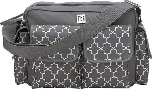 Ryco Willow Premium Baby Nursery Diaper Bag – Stylish Grey Large Capacity Tote Backpack with Changing Mat, Size L, Piece of 1 - Adenzo Comfies