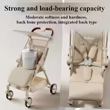Baby Stroller Foldable Travel Umbrella Cart Lightweight & Compact Reclining Pocket Stroller with Canopy for Babies