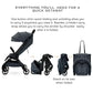 Neobreez DECA Lightweight Cabin - Approved Baby Stroller – One - Hand Fold, UPF 50+ Waterproof Canopy, Travel - Friendly Compact Pushchair (0–4 Years, up to 22kg) - Adenzo Comfies