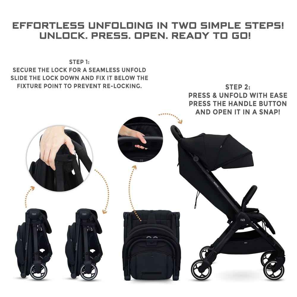 Neobreez  Lightweight Cabin Stroller, 0-4 Years, 22kg Capacity, Lie-Flat, Compact Fold, Hand Luggage, Large Basket, Gift Bag with Phone & Toy Holder, Reflective sticker, UV/Waterproof, Ventilated.