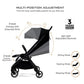 Neobreez  Lightweight Cabin Stroller, 0-4 Years, 22kg Capacity, Lie-Flat, Compact Fold, Hand Luggage, Large Basket, Gift Bag with Phone & Toy Holder, Reflective sticker, UV/Waterproof, Ventilated.