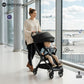 Neobreez  Lightweight Cabin Stroller, 0-4 Years, 22kg Capacity, Lie-Flat, Compact Fold, Hand Luggage, Large Basket, Gift Bag with Phone & Toy Holder, Reflective sticker, UV/Waterproof, Ventilated.