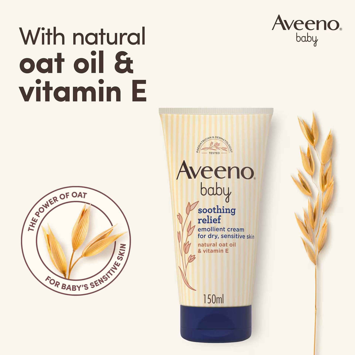 Aveeno Baby Soothing Relief Emollient Cream – 150ml