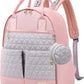 SONARIN HANGJIA Multifunctional Lightweight Baby Changing Backpack, Changing Bag, Large Capacity, Waterproof Baby Bag, Changing Bag, Backpack, Travel Bag with Dummy Bag for Mum and Dad - Adenzo Comfies