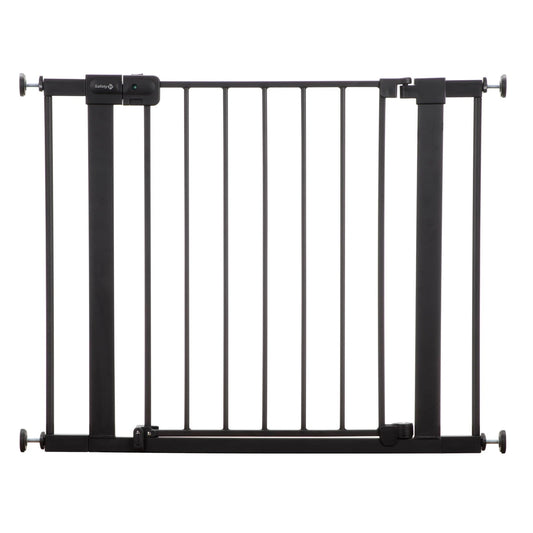 Safety Gate for stairs, adjustable , made of steel -Black. - Adenzo Comfies