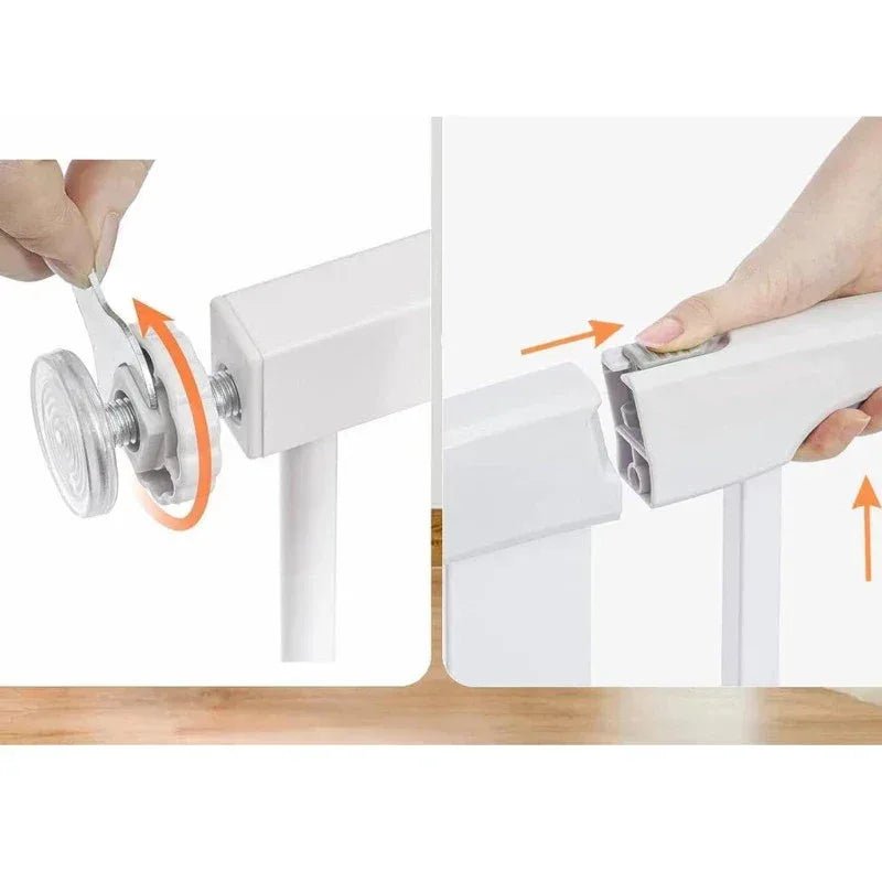 No - Drill Extendable Safety Gate for Babies and Pets – Adjustable Doorway and Stair Barrier, Easy Installation, Durable Childproof Fenc - Adenzo Comfies
