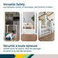 Safety Gate for stairs, adjustable , made of steel -Black. - Adenzo Comfies