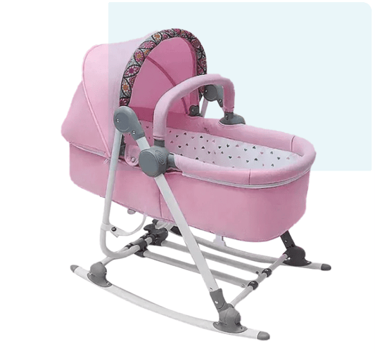 2-in-1 Multifunctional Baby Crib and Rocking Chair with 4 Modes, Premium Height-Adjustable Rocking Chair - Adenzo Comfies