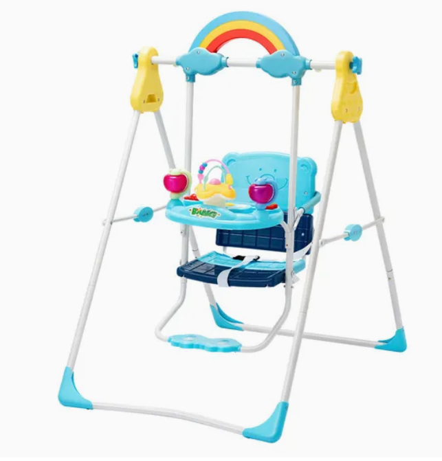 Home Baby Swing Frame Indoor Swing Stand for Babies & Toddlers, Foldable Outdoor Patio Baby Rocking Chair Frame