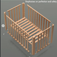 Moob Wooden Baby Crib (609 5-in-1 – Convertible Bed, Playpen - Adenzo Comfies