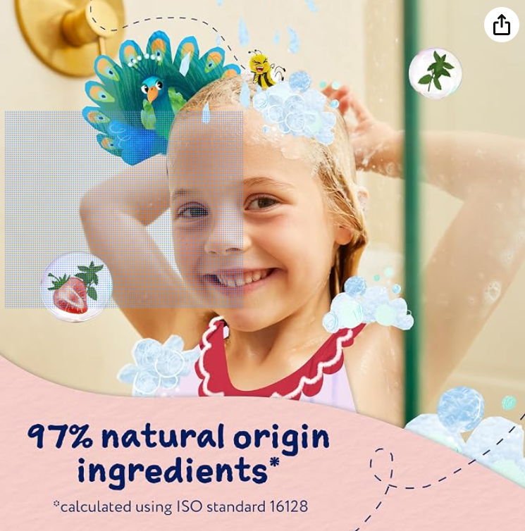 Childs Farm Tangle Taming Shampoo, Straight or Wavy Hair, Gentle and Tear Free, Strawberry and Mint, Kids, Baby, 250ml