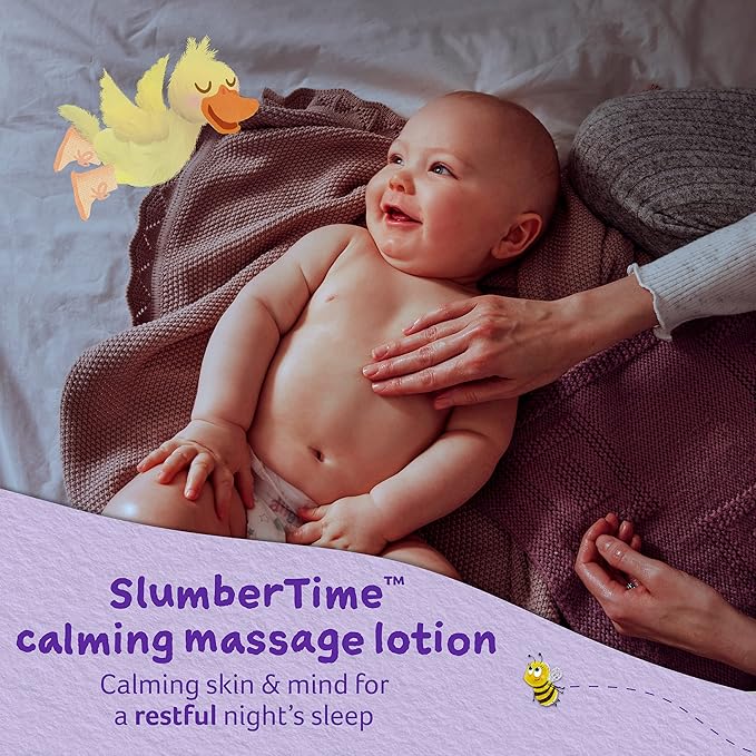 Childs Farm Slumber Time Sleep Calming Massage Lotion Lavender and Moon MilkSuitable for Newborns with Dry, Sensitive and Eczema-Prone Skin 150 ml
