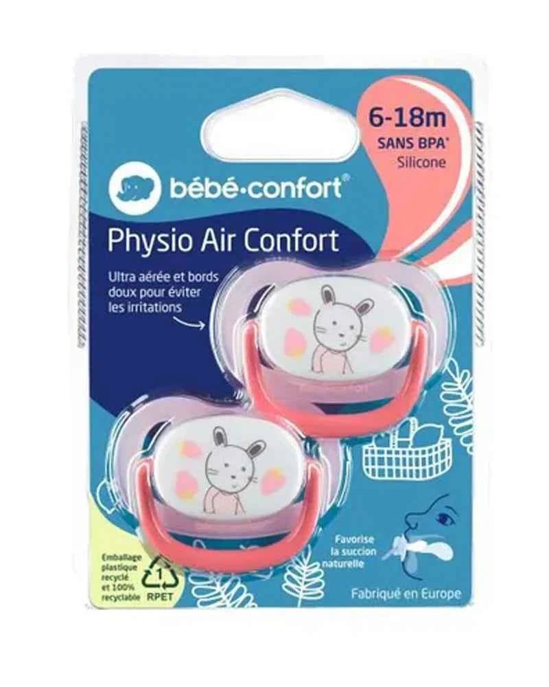 Bébé Confort Physio Air Pacifiers – Pink, 6-18months , 2 Pack - Adenzo Comfies