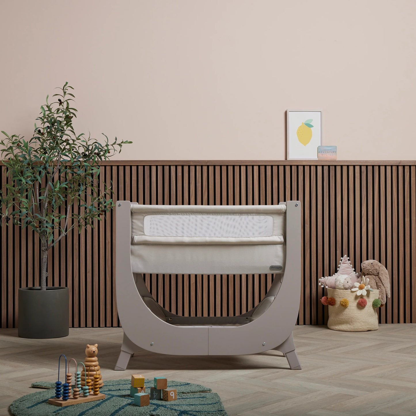 Shnuggle Air Lite Bedside Crib | Adjustable, Breathable & Hypoallergenic