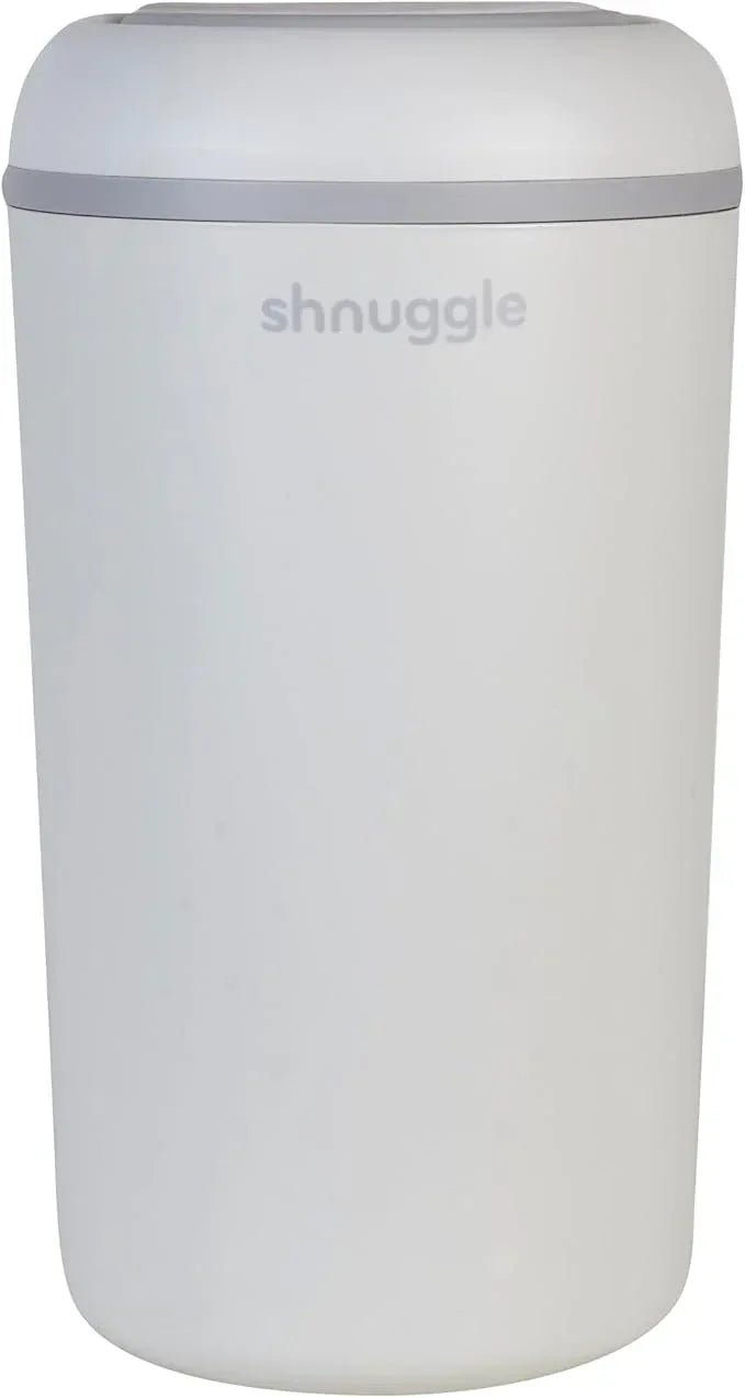 Shnuggle Eco - Touch Nappy Bin (Diaper Pail) | Eco - Friendly Nappy Disposal System | No Costly Refills – Use Any Bag | Dual - Seal Odour Lock | Easy - Clean, One - Hand Drop - and - Go Bin - Adenzo Comfies
