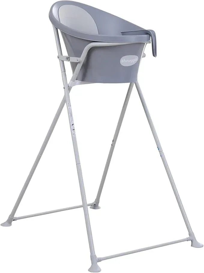 Shnuggle New Foldable Baby Bath Tub Stand | Collapsible Lightweight Easy Store Bath Stand | ideal for Newborn 0 - 6 Months - Adenzo Comfies