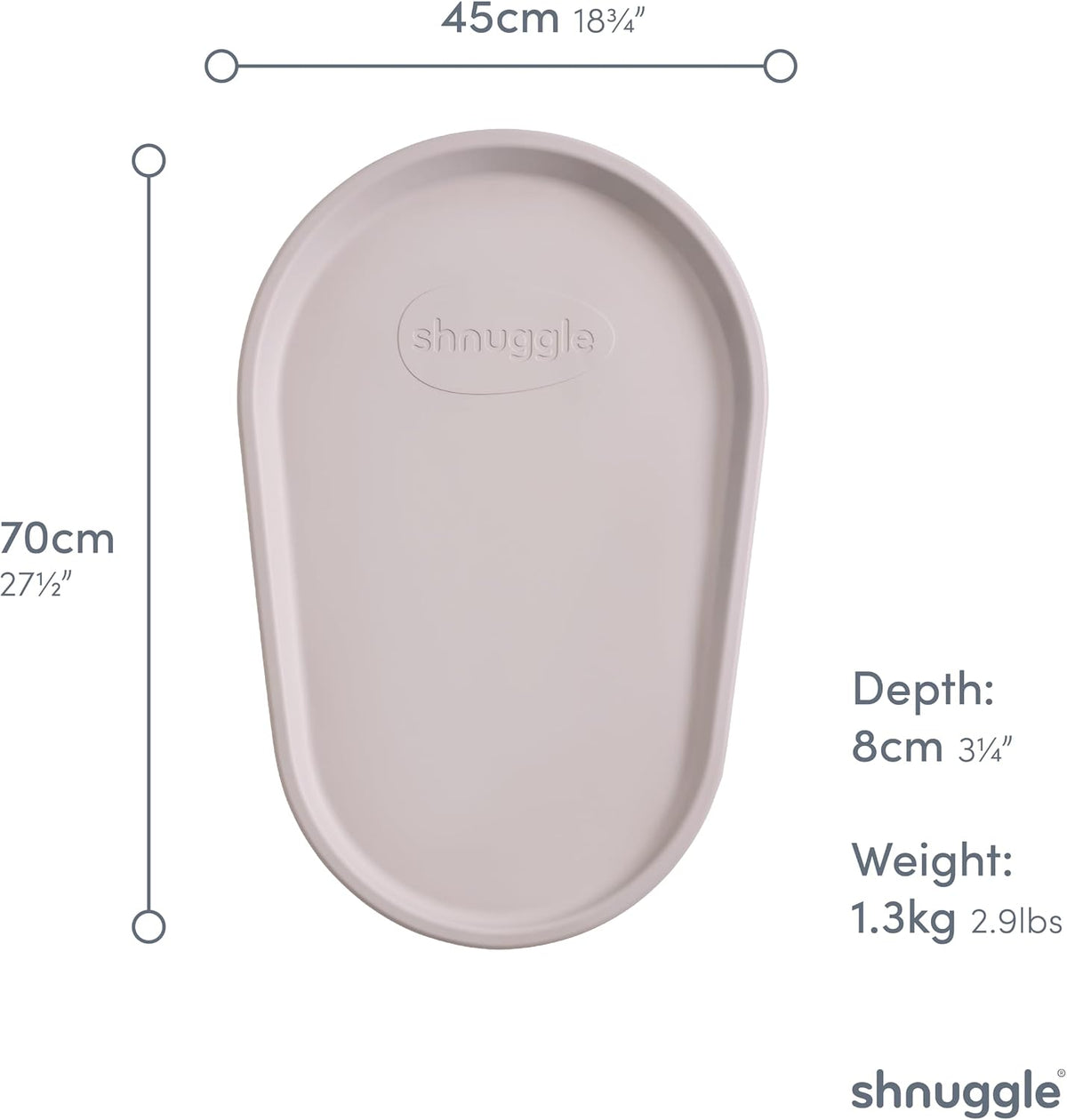 Shnuggle Squishy Baby Changing Mat | Soft and Warm Foam Material is Nicer for Babies | Perfect for Nappy/Diaper Changing Time | Anti-Slip Easy Clean Wipeable. - Adenzo Comfies