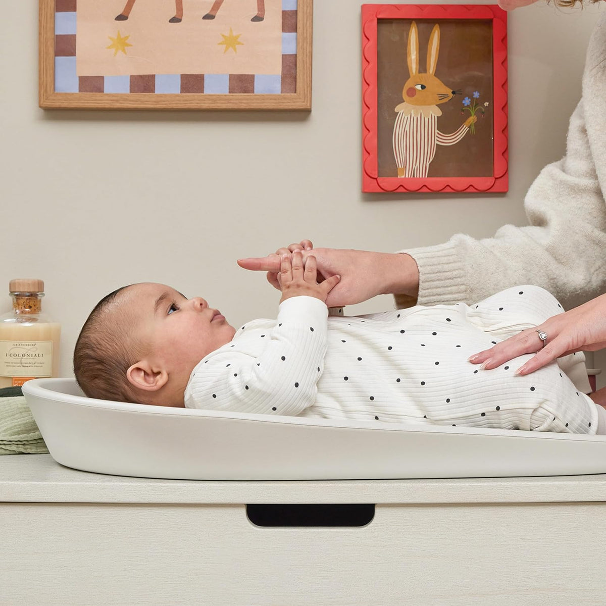 Shnuggle Squishy Baby Changing Mat | Soft and Warm Foam Material is Nicer for Babies | Perfect for Nappy/Diaper Changing Time | Anti-Slip Easy Clean Wipeable. - Adenzo Comfies