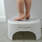 Shnuggle Step Stool - Shnuggle Sturdy Step Stool | Helps Toddlers in the Bathroom | Non - Slip Toilet Step in White and Grey for Kids | Multiuse Step for Toddler Potty Training - Adenzo Comfies