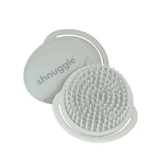 Shnuggle Baby Bath Brush Soft Silicone Scalp Massager – Grey - Adenzo Comfies