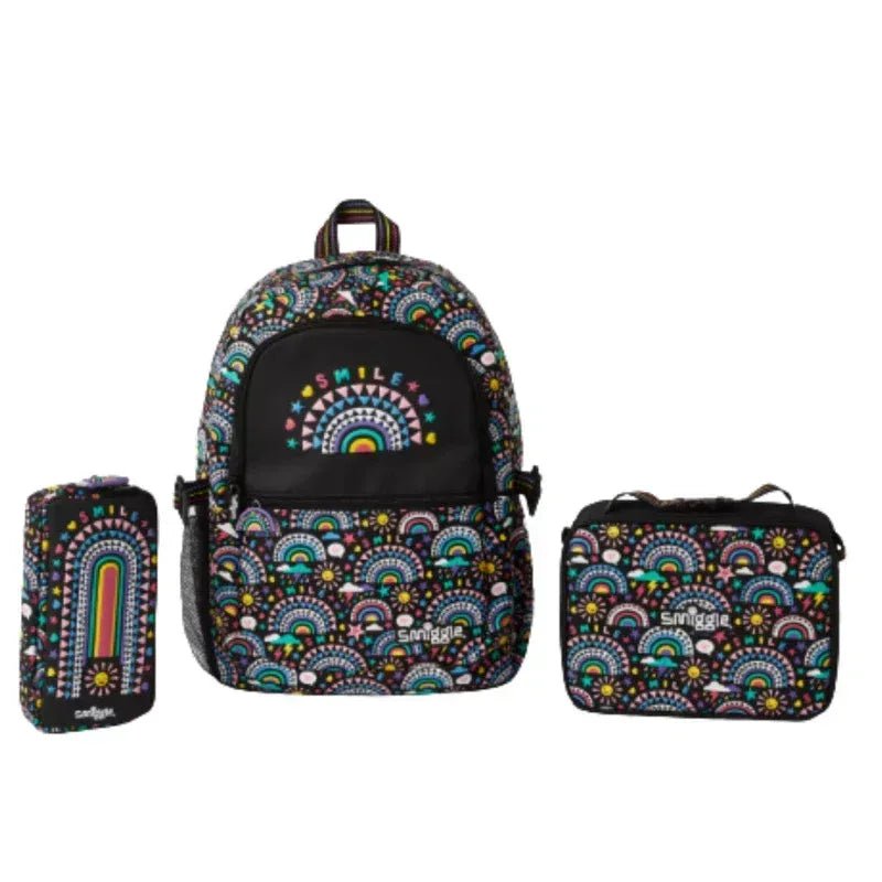 Smiggle Kids Backpack Set for School and Travel – Durable Lightweight School Bag Set with Lunch Bag and Pencil Case - Adenzo Comfies