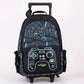 Smiggle Kids Backpack with Wheels – Game Design Rolling School Bag - Adenzo Comfies