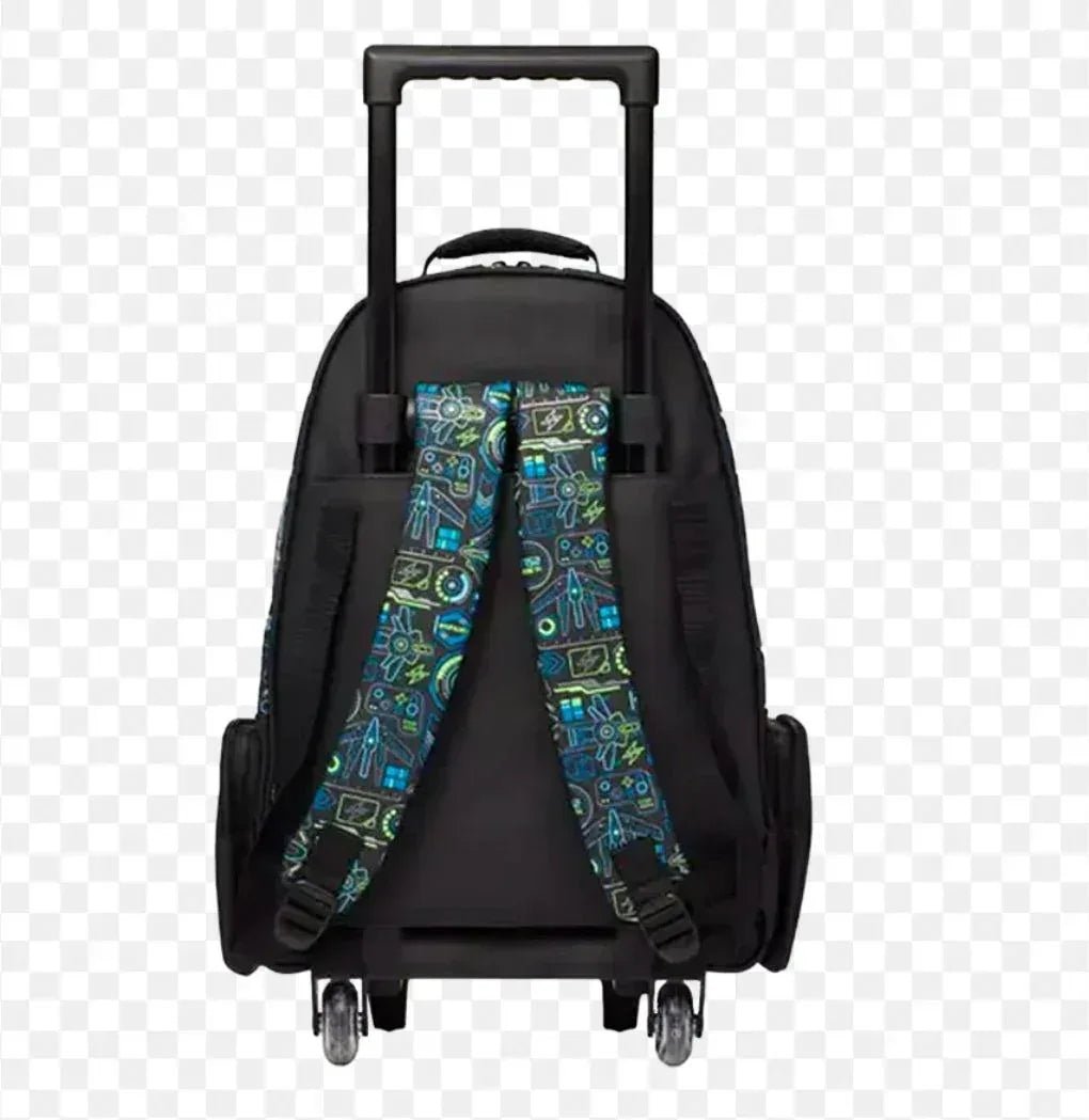 Smiggle Kids Backpack with Wheels – Game Design Rolling School Bag - Adenzo Comfies
