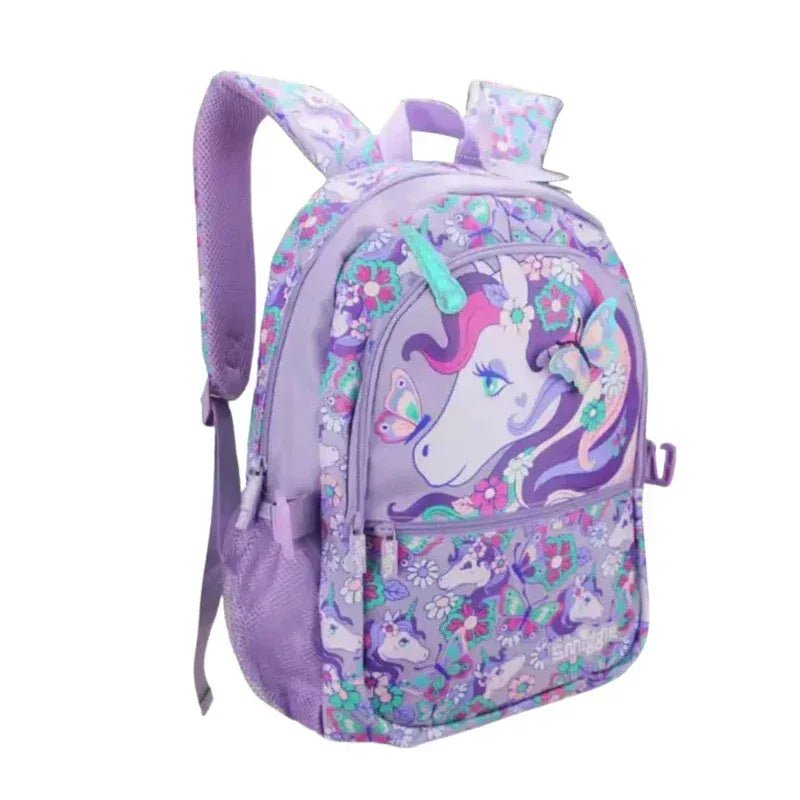 Smiggle Magical Unicorn Backpack – Glitter School Bag with Multiple Compartments, Lightweight & Durable Back - to - School Backpack for Kids - Adenzo Comfies