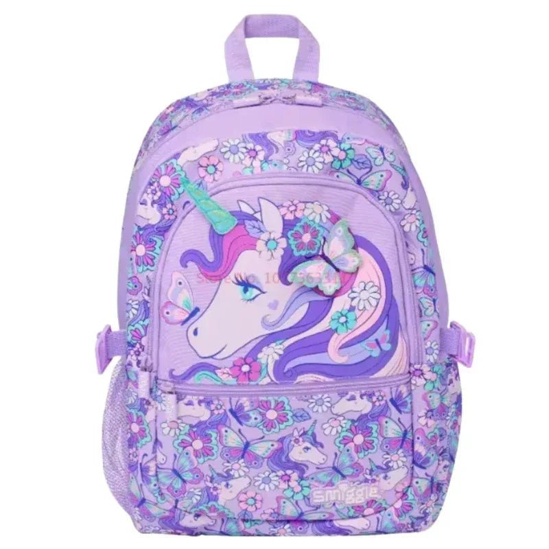 Smiggle Magical Unicorn Backpack – Glitter School Bag with Multiple Compartments, Lightweight & Durable Back - to - School Backpack for Kids - Adenzo Comfies