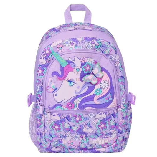 Smiggle Magical Unicorn Backpack – Glitter School Bag with Multiple Compartments, Lightweight & Durable Back - to - School Backpack for Kids - Adenzo Comfies