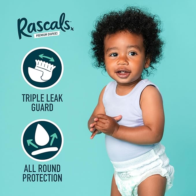 Rascals Premium Training Baby Diaper Pants - Easy Pull-Up Design Diaper Pants - Soft & Comfortable Diapers Pant Size 4 to size 6 - Ultra Flex 360 Waistband