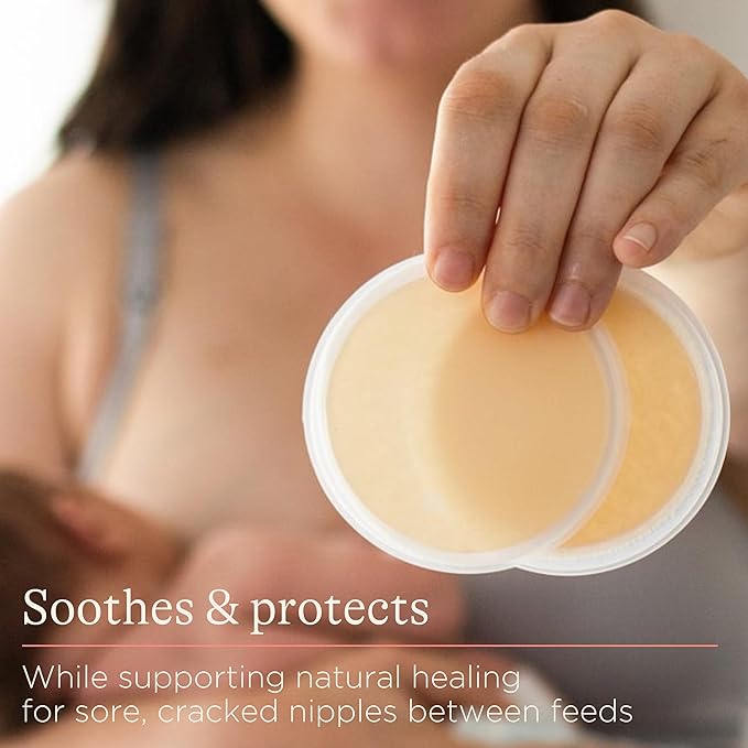 Lansinoh Soothies ® Cooling Gel Pads Breastfeeding - Soothes & Protects Cracked Nipples Breast Feeding - Reusable up to 3 days Includes Storage Tray - Breast Pads Maternity Sore Nipple Relief