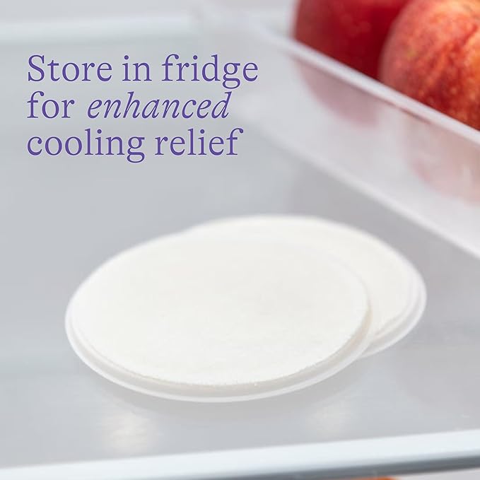 Lansinoh Soothies ® Cooling Gel Pads Breastfeeding - Soothes & Protects Cracked Nipples Breast Feeding - Reusable up to 3 days Includes Storage Tray - Breast Pads Maternity Sore Nipple Relief