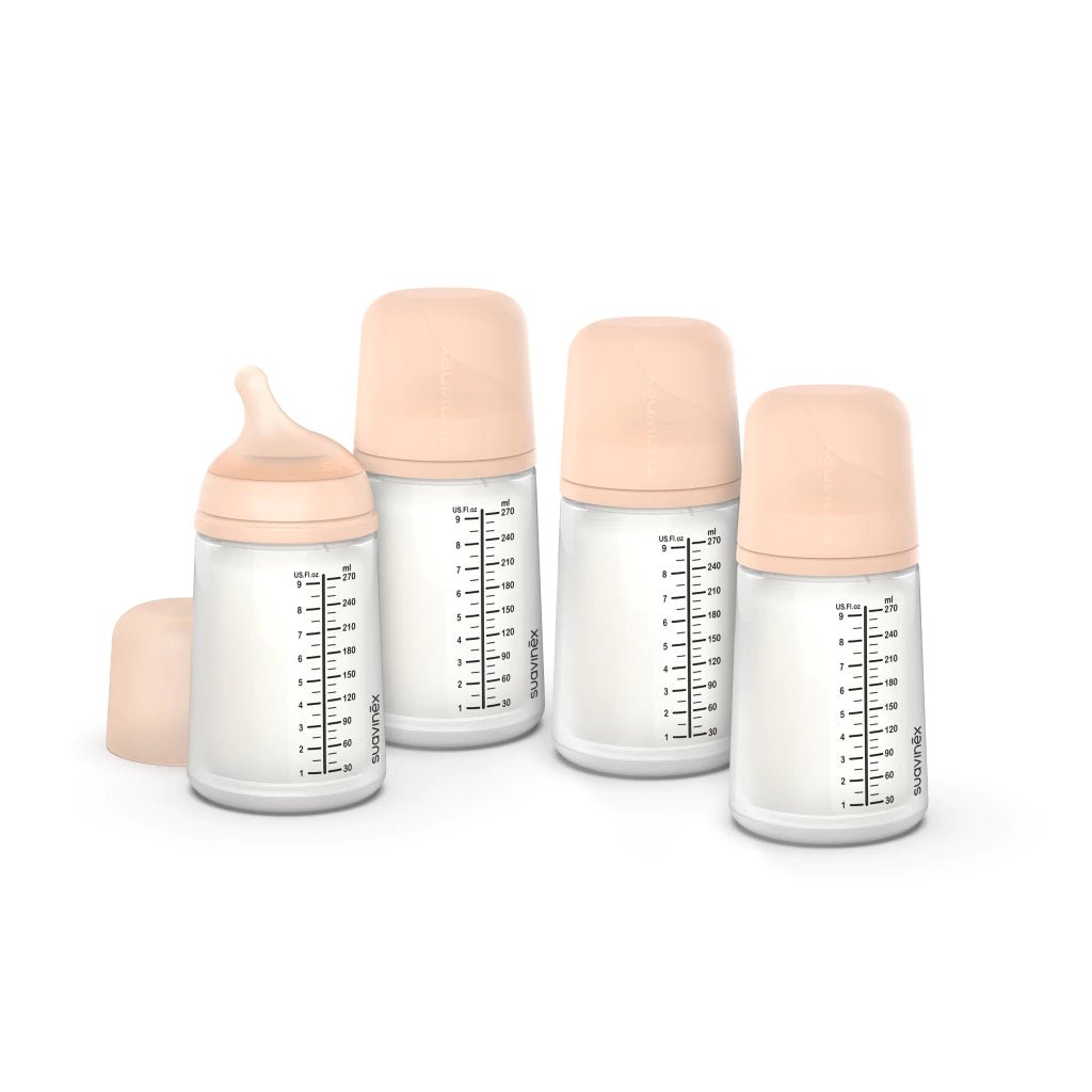 Suavinex Zero Zero Anti Colic Baby Feeding Bottle, No 1 Spanish Baby Feeding Bottle Brand, Perfect for Breastfeeding Babies 270ml - Adenzo Comfies