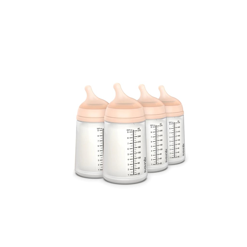 Suavinex Zero Zero Anti Colic Baby Feeding Bottle, No 1 Spanish Baby Feeding Bottle Brand, Perfect for Breastfeeding Babies 270ml - Adenzo Comfies