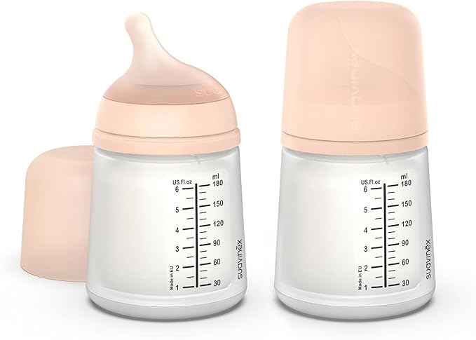 Suavinex S Breastfeeding Bottle (Zero Zero)180ml SU Fair L3 - Pack Of 2