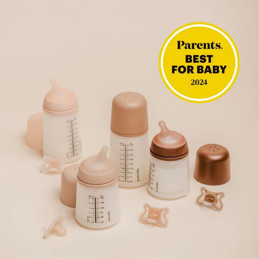 Suavinex Zero Zero Anti Colic Baby Feeding Bottle, No 1 Spanish Baby Feeding Bottle Brand, Perfect for Breastfeeding Babies 180ml x2 Set of 2 - Fair