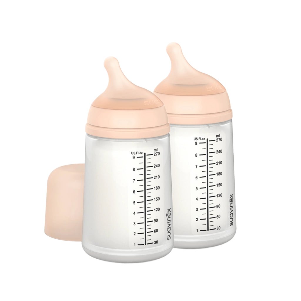 Suavinex S Breastfeeding Bottle (Zero Zero)180ml SU Fair L3 - Pack Of 2 - Adenzo Comfies