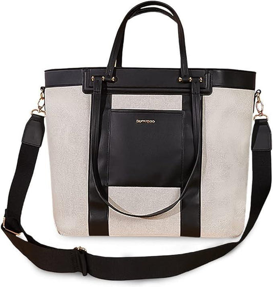 Sunveno La Mode Premium Baby Diaper Bag – Stylish Black Nursery Backpack Tote, Size M, Piece of 1 - Adenzo Comfies