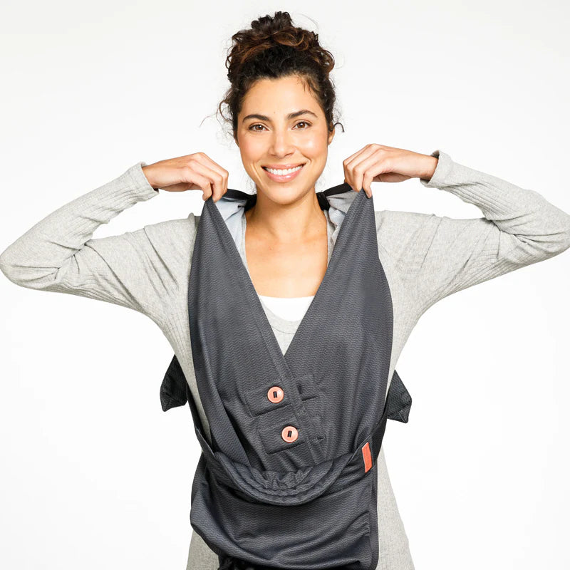 Infantino Hug & Cuddle Adjustable Hybrid Wrap Carrier Multicolor Age- Newborn & Above