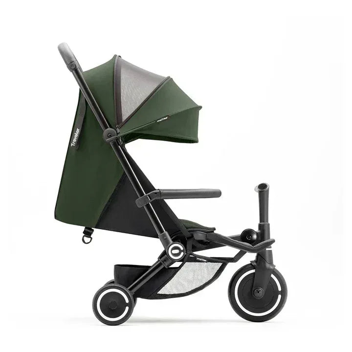 Smartrike Traveler 4 - in - 1 Stroller Tricycle – Onyx Black & Forest Green - Adjustable, Lightweight, Foldable, Toddler Trike, Baby Stroller, Safe and Durable TC5900800 - Adenzo Comfies