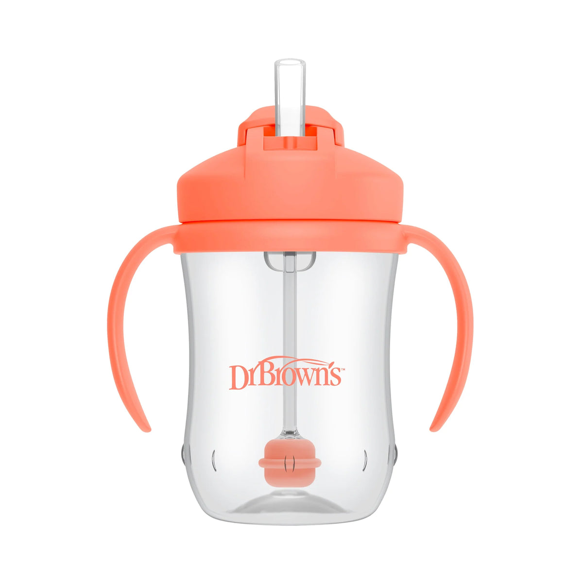 Dr. Brown's Milestones Baby's First Straw Cup, Coral, 1-Pack. - Adenzo Comfies